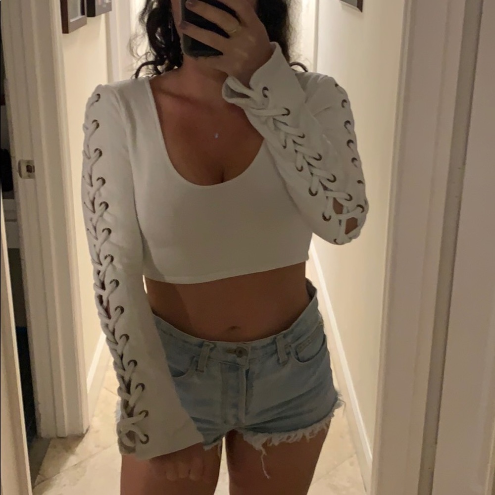Tobi White Crop Top